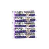 Florex 55 x 60 cm Büzgülü Lavanta Kokulu Orta Boy Çöp Torbası Mor 1 paket (5 adet)