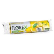 Florex Büzgülü Limon Kokulu Büyük Boy Çöp Torbası Sarı 65 x 70 cm
