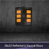 FM Trafik 30x33 Reflektörlü Kauçuk Kasis