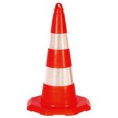 FM Trafik 50 cm Çift Reflektifli Pvc Koni