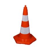 FM Trafik 520 mm Çift Reflektifli Kırılmaz Trafik Konisi