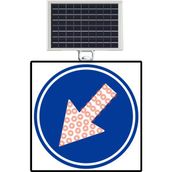 FM Trafik 600x600 mm Sola Mecburi Yön