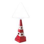 FM Trafik Kedi Gözlü 650 mm Üçgen Tabela Reklam Konisi