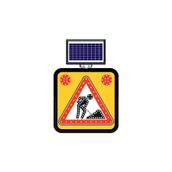 FM Trafik Solar Ledli 60X60 cm Yolda Çalişma Var Yol Bakım Levhası