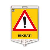 FM Trafik Yavaş Dikdörtgen Uyarı Levhası