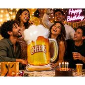 Folyo Balon Cheers Bira Bardağı 70x56 Cm Yılbaşı Parti Süsü Dekor Eğlence Balonu