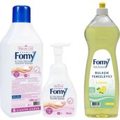 FOMY Hassas Cilt El Temizlik Köpüğü Seti + FOMY Elde Bulaşık Deterjanı