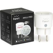 Fonri Akıllı Priz (16 Amper), Uzaktan Kontrol, Anlık Enerji Tüketim Takip, Zamanlayıcı, Wifi, 2 Yıl Garantili, Tuya Destekli