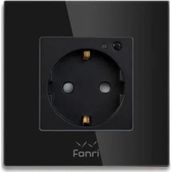 Fonri WF3-EL3-0401-04 Akıllı Siyah Duvar Prizi
