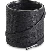 Foottab 70 cm Yassı Mumlu Bağcık, Spor Klasik Ayakkabı Bağcığı Ipi, 1 Çift, Shoe Laces - Siyah