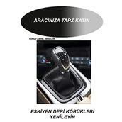 FORD CONNECT Uyumlu Araba,Oto,Araç vites körüğü siyah dikiş