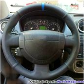 Ford Fiesta 2002-2007 Araca Özel Direksiyon Kılıfı (Noktalı Düz Yüzüklü)