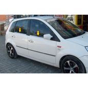 Ford Fiesta 2002-2008 P Çelik 4 Parça Krom Cam Çıtası