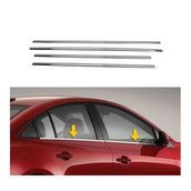 Ford Fiesta 2002-2008 Paslanmaz Çelik 4 Parça Krom Cam Çıtası