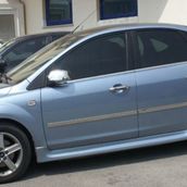 Ford Focus HB 2008-2011 Paslanmaz Çelik 4 Parça Krom Cam Çıtası