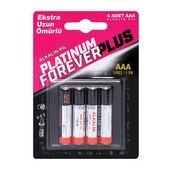 Forever Plus Platinum Alkalın 4'lü İnce Pil