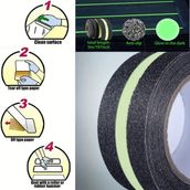 Fosforlu Kaydırmaz Bant 50MM x 5mt Yeşil Fosforlu Merdiven Bandı 50MM Fotolümenli