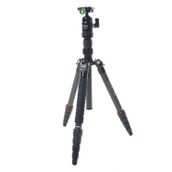 Fotopro X-GO Bükümlü Kilit Karbon Tripod Entegre Monopodlu, FPH-42Q Top Başlı, 17 lbs Kapasite, 56" Maksimum Yükseklik