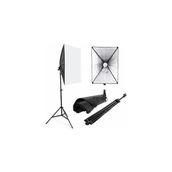 Fototek 50 x 70 cm Softbox Tek Duylu Sürekli Işık Seti Softbox 2 M Ayak