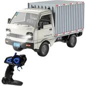 FourForce Kumandalı Rc Kamyonet,yük Taşıma Aracı,sesli,ışıklı,şarjlı,(Pil Hediyeli),2.4 Ghz Araç,uzaktan Kumandalı Kargo Arabası (Beyaz)