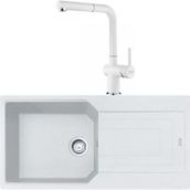 Franke Urban UBG 611-100 Bianco Granit Eviye-Active Plus Doccia Batarya Seti