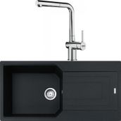 Franke Urban Ubg 611-100 Nero Granit Eviye-Active Plus Doccia Krom Batarya Seti