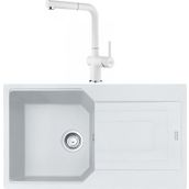Franke Urban UBG 611-86 Bianco Granit Eviye-Active Plus Doccia Batarya Seti