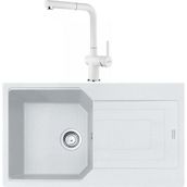 Franke Urban UBG 611-86 Bianco Granit Eviye-Active Plus Doccia Batarya Seti