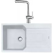 Franke Urban UBG 611-86 Bianco Granit Eviye-Active Plus Doccia Krom Batarya Seti