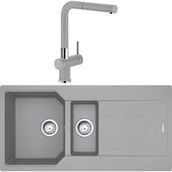 Franke Urban UBG 651-100 Nero 1.5 Gözlü Armatürlü Granit Eviye Seti