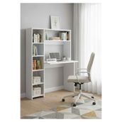 Free Home Premium MDF Ürün Modern Kitaplıklı Çalışma Masası | Raflı Öğrenci ve Home Ofis Bilgisayar Masası