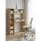 Freehome Premium Mdf Ürün Modern Kitaplıklı Çalışma Masası | Raflı Öğrenci ve Home Ofis Bilgisayar Masası - 165X107X45 - Ahşap
