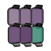 Freewell DJI Flip Drone ND8/PL, ND16/PL, ND32/PL, ND64/PL, ND1000, UV Işık Kontrolü ve Parlama Azaltma için Parlak Gün Filtre Kiti