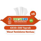 Freshlife 50x6 300 Yaprak Vücut Temizleme Havlusu