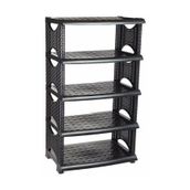 Freshlife Siyah Rattan Ayakkabılık