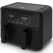 Fritel Snacktastic 8180 Duo Siyah 5 lt Çift Hazneli Airfryer