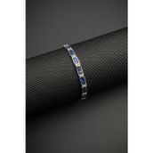 FRNCH FRJ12461-3461-L 925 Ayar Gümüş ve Lapis Lazuli Doğal Taşlı Lacivert Erkek Bileklik