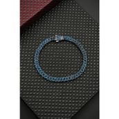 FRNCH FRJ12683-3683-L 925 Ayar Gümüş Lacivert Zirkon Taşlı Erkek Bileklik