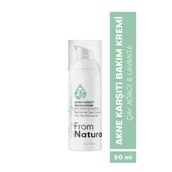 From Natura Çay Ağacı ve Lavanta Akne ve Siyah Nokta Karşıtı 50 ml Bakım Kremi