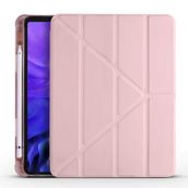 Fuchsia Apple iPad Air 10.9 2020 Tri Folding Kalemlikli Smart Standlı Kılıf