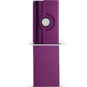 Fuchsia Galaxy Tab A9 Plus 11 inç Uyumlu Dönebilen Standlı Mor Kılıf