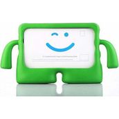 Fuchsia iPad 9.7" 2017 ile Uyumlu kOkO Eğlenceli Karakterli Standlı Yumuşak Çocuk Tablet Kılıfı - Yeşil