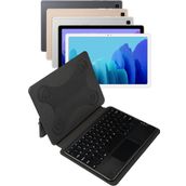 Fuchsia Savvy Keyboard Tab A7 T500 Bluetooh Bağlantılı Standlı Klavyeli Tablet Kılıfı