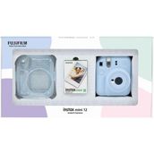 Fujifilm Instax mini 12 Mavi Fotoğraf Makinesi 10'lu Film ve Pleksi Kılıf Bundle Box