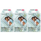 Fujifilm Instax Mini Blue Marble 10x3 Film Seti