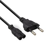 Fully M-1303E Siyah 1.5 mt 2 Pin Teyp Kordon Fişi Cereyan Kablosu