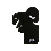Funky Rocks Atkı Bere Eldiven Takımı, 8-11 Yaş, 8-11 Yaş, 5002750487, Siyah, Kız Çocuklar