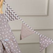 Funna Baby 9504 Bebek Odası Şerit Bayrak - Taupe