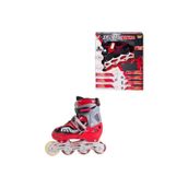 Furkan Toys F-Sports 2+2 Ayarlanabilir Ön Tekerleği Işıklı Çantalı Metal Mavi Siyah Alıştırma Pateni