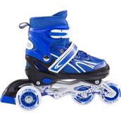 Furkan Toys F-Sports Ayarlabilir 2+2 Işıklı Metal Mavi Alıştırma Pateni